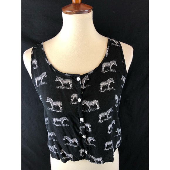 Tops - Zebra print tank top 煉